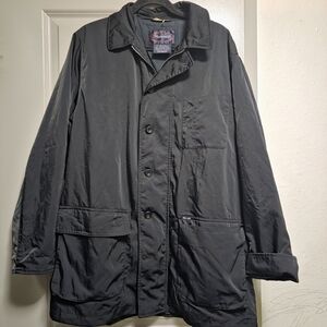 Faconnable Men's Charcoal Button-Up Jacket